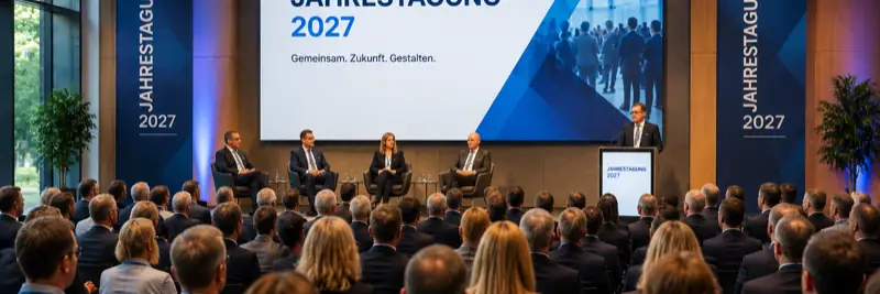 Jahrestagung 2026 – Bannerbild der Anmeldeseite in der Kongresshalle München